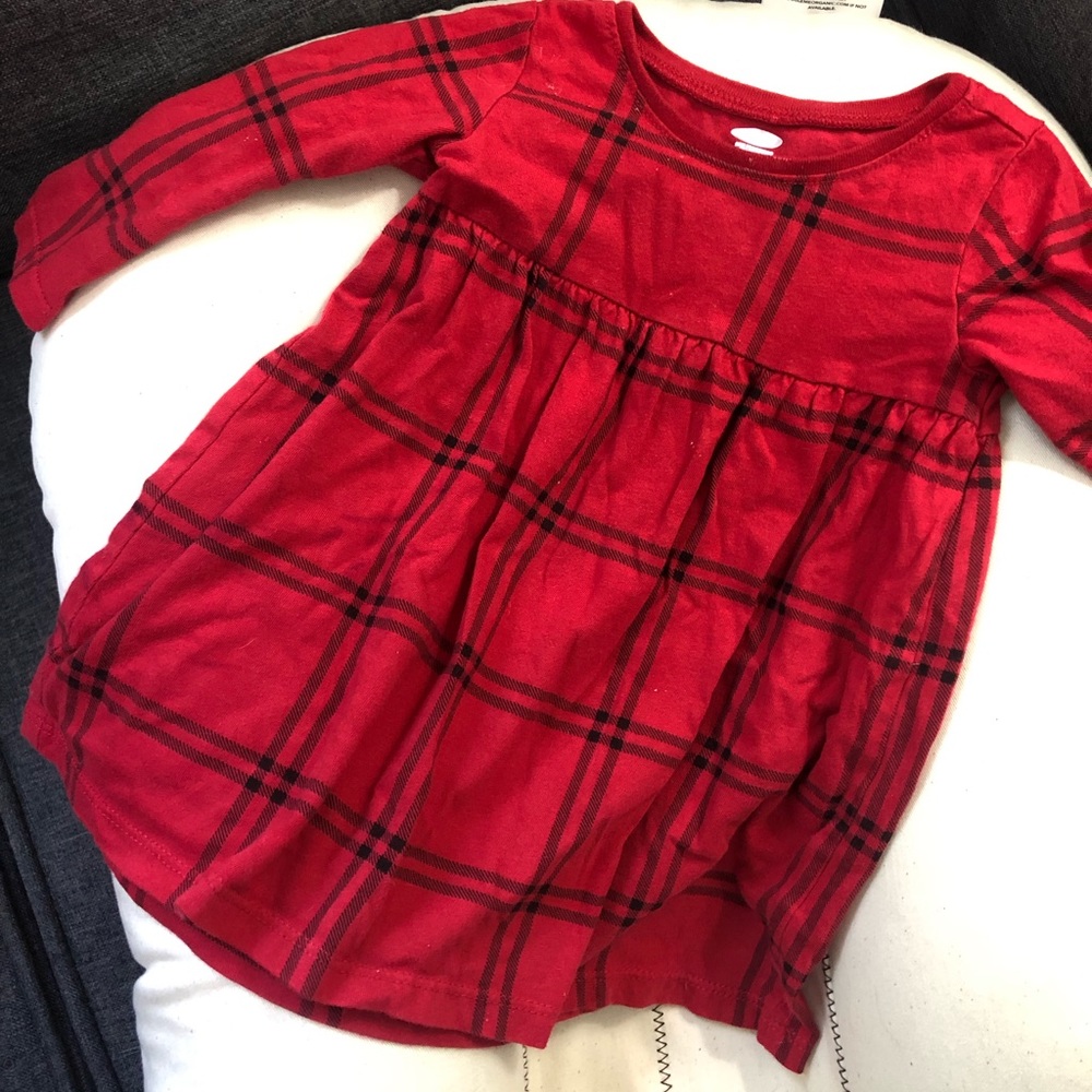 Red flannel dress